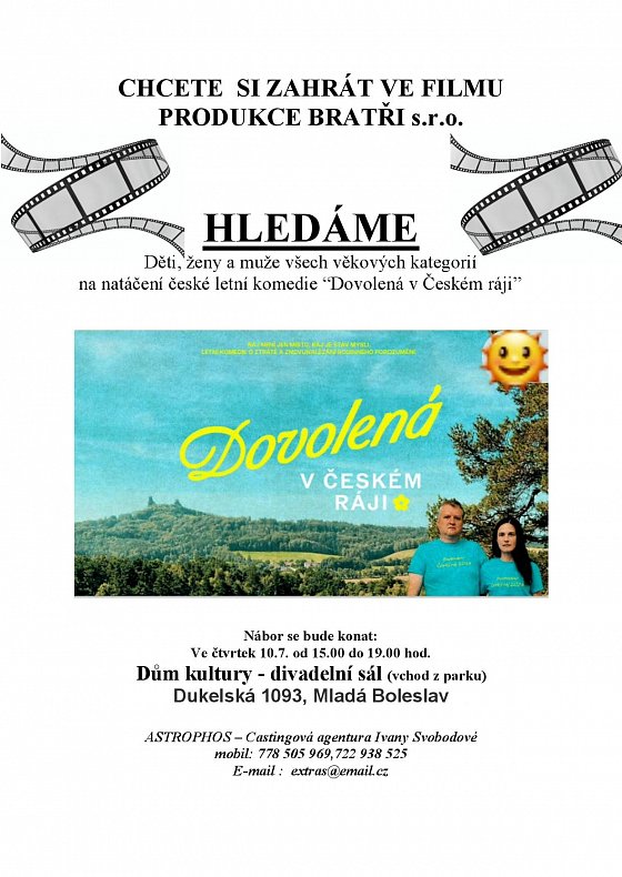Nábor na natáčení do filmu